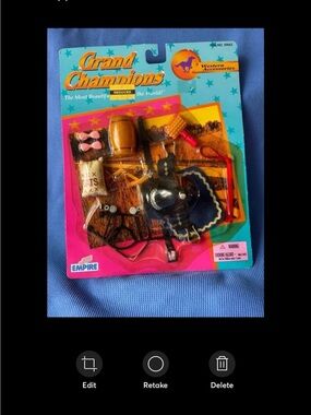Vintage 1995 Empire Grand Champions Western Horse accessories toy NIB
